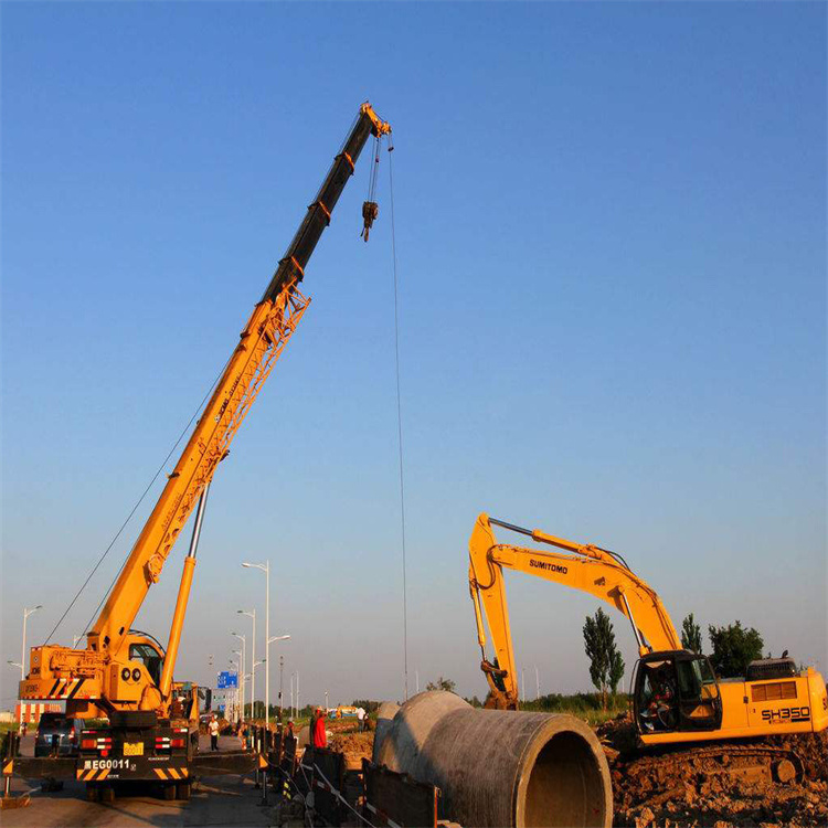 河口25吨吊车吊8吨,最远吊多少米